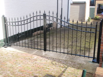 Autopoort Anjer met punt geplaatst in Ridderkerk